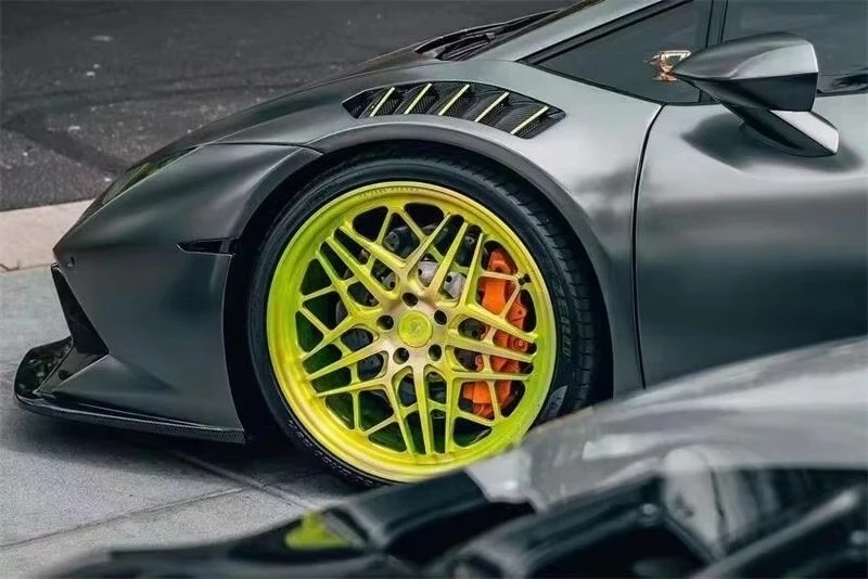 Vorstein Style Dry Carbon Matte Carbon Fiber Front Fender for Lambo Huracan LP610 LP580 EVO Performante Fender 2014-2018